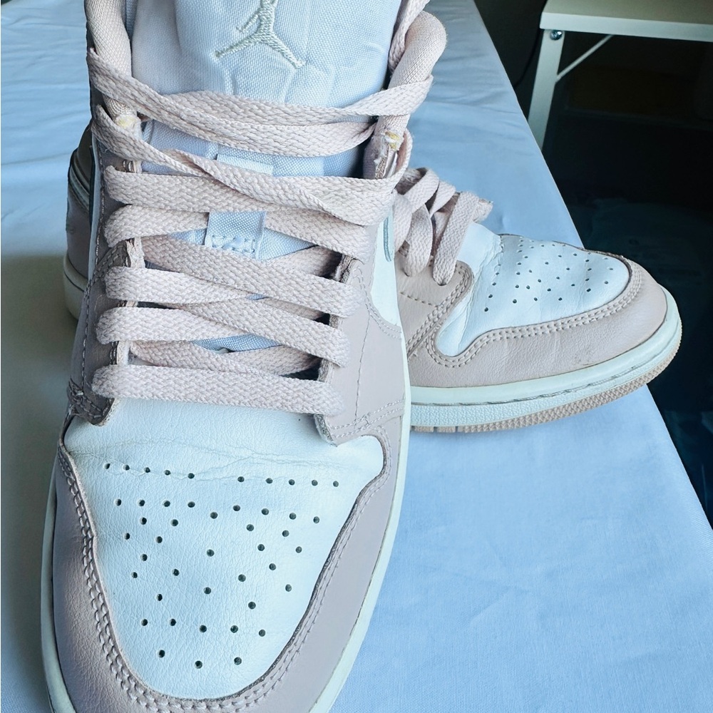 Women's Pink and White Sneakers